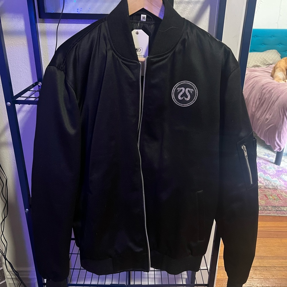 Knockoff CRSSD Black Bomber Jacket